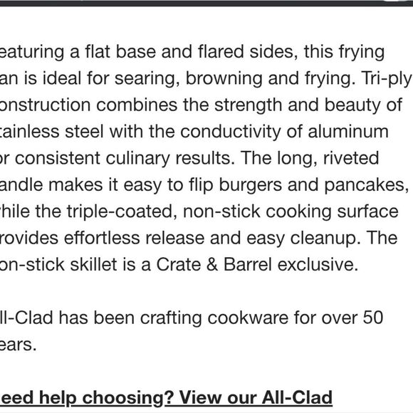 All-Clad D3 Curated 12.5" Stainless Steel Fry Pan - Picture 4 of 10